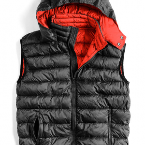 gilet nero/rosso