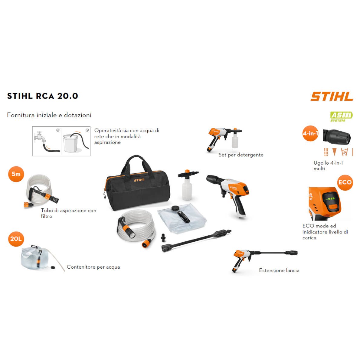 Idropulitrice a batteria Stihl RCA20 - alliastore